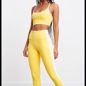 Bandier x Solid & Striped Yellow Workout set